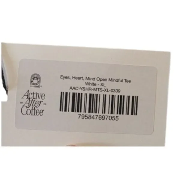 Active After Coffee Graphic T Shirt Unisex Eyes Open Heart Open Mind Open - Picture 4 of 7